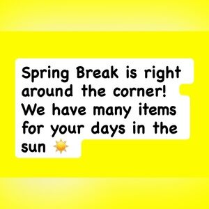 Spring Break Graphic Sign